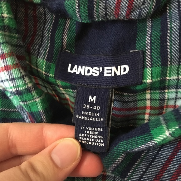 Land’s End cozy flannel men’s PJs - Picture 2 of 4